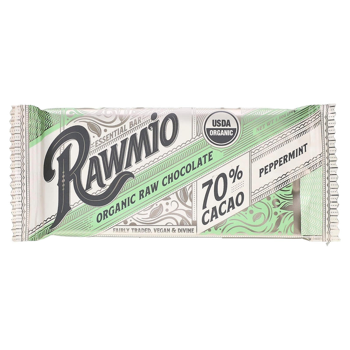 Rawmio, Essential Bar, Organic Raw Chocolate, 100% Cacao, Unsweetened, 1.1 oz (30 g) - Supply Center USA