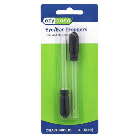 Ezy Dose, Eye/Ear Glass Droppers, 2 Count - Supply Center USA