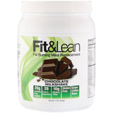 Fit & Lean, Fat Burning Meal Replacement, Chocolate Milkshake, 1.0 lb (450 g) - Supply Center USA