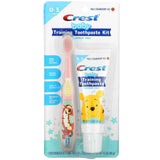 Crest, Baby Training Toothpaste Kit, Soft, 0-3 Years, Winnie the Pooh, Mild Strawberry, 1 Kit - Supply Center USA