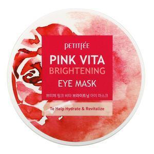 Petitfee, Pink Vita Brightening Eye Mask, 60 Pieces (70 g) - Supply Center USA