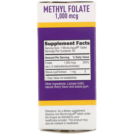 Superior Source, Methyl Folate, 1,000 mcg, 60 Tablets - Supply Center USA