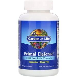 Garden of Life, Primal Defense, HSO Probiotic Formula, 180 Vegetarian Caplets - Supply Center USA