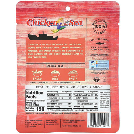 Chicken of the Sea, Wild-Caught Pink Salmon, 5 oz ( 142 g) - Supply Center USA