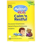 Hyland's, 4 Kids, Calm' n Restful, Ages 2-12, 125 Quick-Dissolving Tablets - Supply Center USA