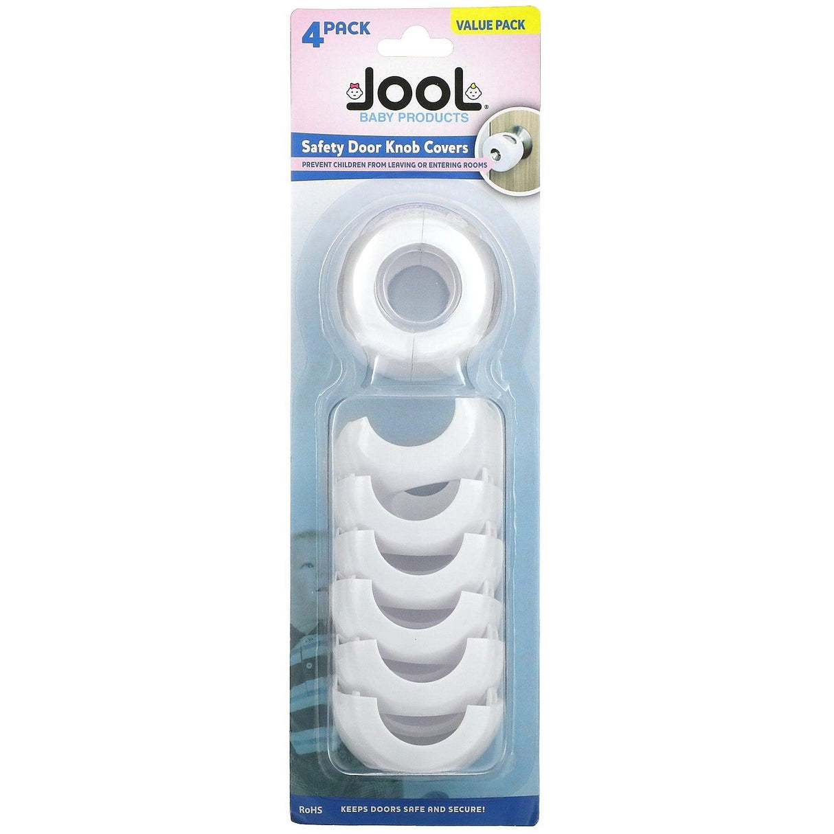 Jool Baby Products, Safety Door Knob Covers, 4 Pack - Supply Center USA