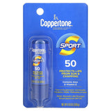 Coppertone, Sport, Sunscreen Lip Balm, SPF 50, 0.13 oz (3.69 g) - Supply Center USA