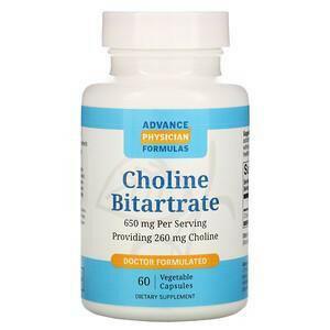 Advance Physician Formulas, Choline Bitartrate, 650 mg, 60 Vegetable Capsules - Supply Center USA