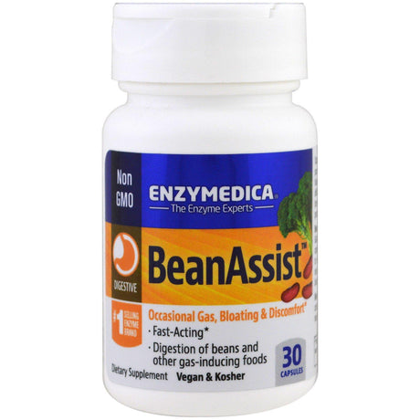 Enzymedica, BeanAssist, 30 Capsules - Supply Center USA