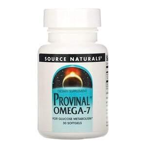 Source Naturals, Provinal Omega-7, 30 Softgels - Supply Center USA