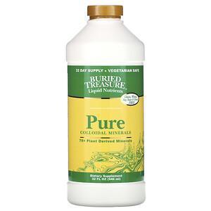 Buried Treasure, Liquid Nutrients, Pure Colloidal Minerals, 32 fl oz (946 ml) - Supply Center USA