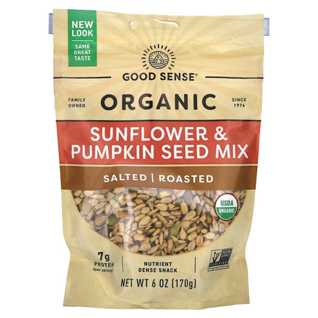 Good Sense, Organic Sunflower & Pumpkin Seed Mix, Salted, Roasted, 6 oz (170 g) - Supply Center USA