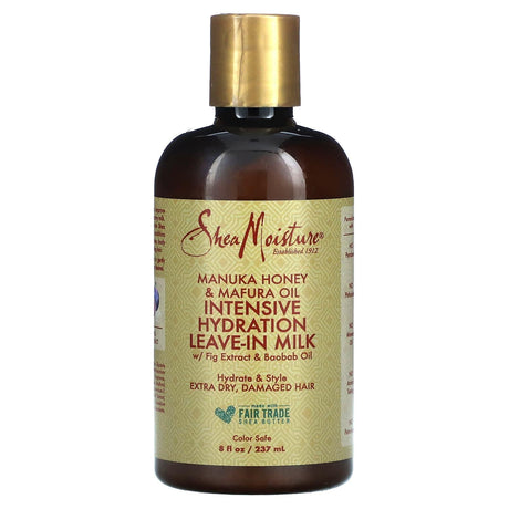 SheaMoisture, Intensive Hydration Leave-In Milk with Fig Extract & Baobab Oil, 8 fl oz (237 ml) - Supply Center USA