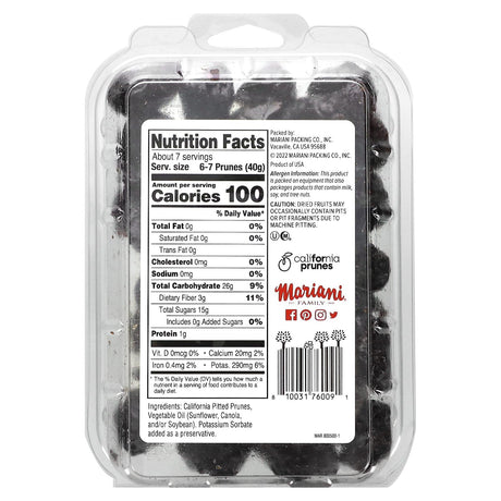 Mariani Dried Fruit, California Prunes, 10 oz (284 g) - Supply Center USA