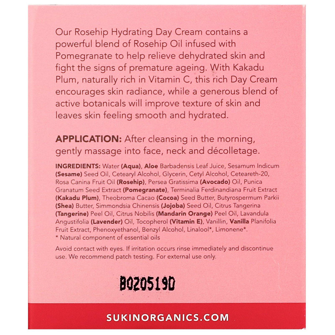 Sukin, Hydrating Day Cream, Rosehip, 4.06 fl oz (120 ml) - HealthCentralUSA