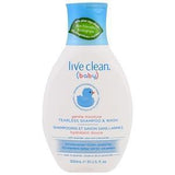 Live Clean, Baby, Gentle Moisture, Tearless Shampoo & Wash, 10 fl oz. (300 ml) - Supply Center USA