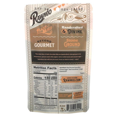 Rawmio, White Chocolate Hearts, 40% Raw Cacao, 2 oz (56.7 g) - Supply Center USA