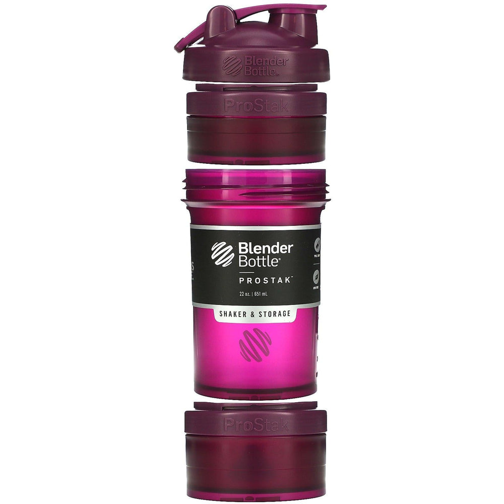 Blender Bottle, ProStak, Plum, 22 oz (651 ml) - HealthCentralUSA