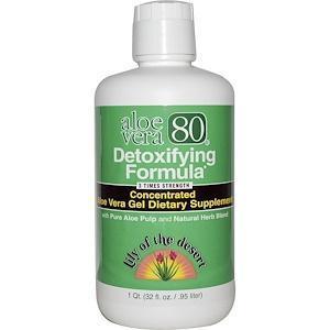 Lily of the Desert, Aloe Vera 80, Detoxifying Formula, 32 fl oz (.95 l) - Supply Center USA