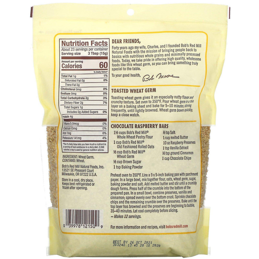 Bob's Red Mill, Wheat Germ, 12 oz (340 g) - HealthCentralUSA