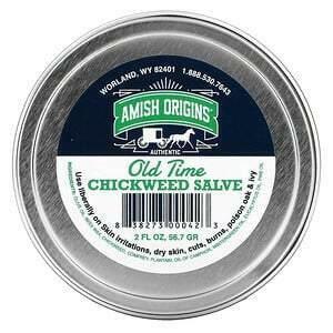 Amish Origins, Old Time Chickweed Salve, 2 fl oz (56.7 gr) - Supply Center USA