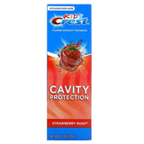 Crest, Kids, Fluoride Anticavity Toothpaste, For Ages 2+, Strawberry Rush, 4.2 oz (119 g) - Supply Center USA