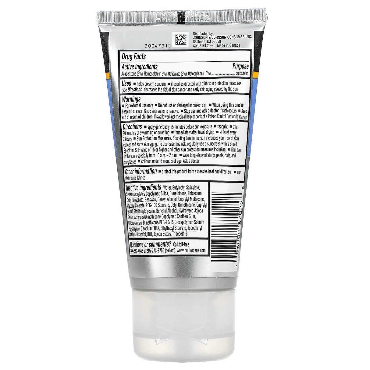 Neutrogena, Sport Face Oil Free Sunscreen, SPF 70+, 2.5 fl oz (73 ml) - Supply Center USA