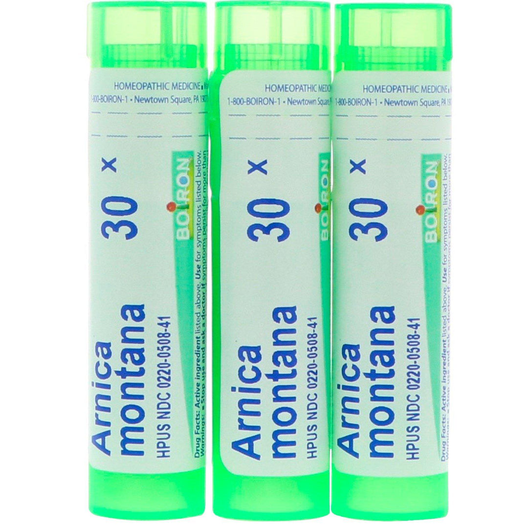 Boiron, Single Remedies, Arnica 30X, 3 Tubes, Approx. 80 Quick-Dissolving Pellets Each - HealthCentralUSA