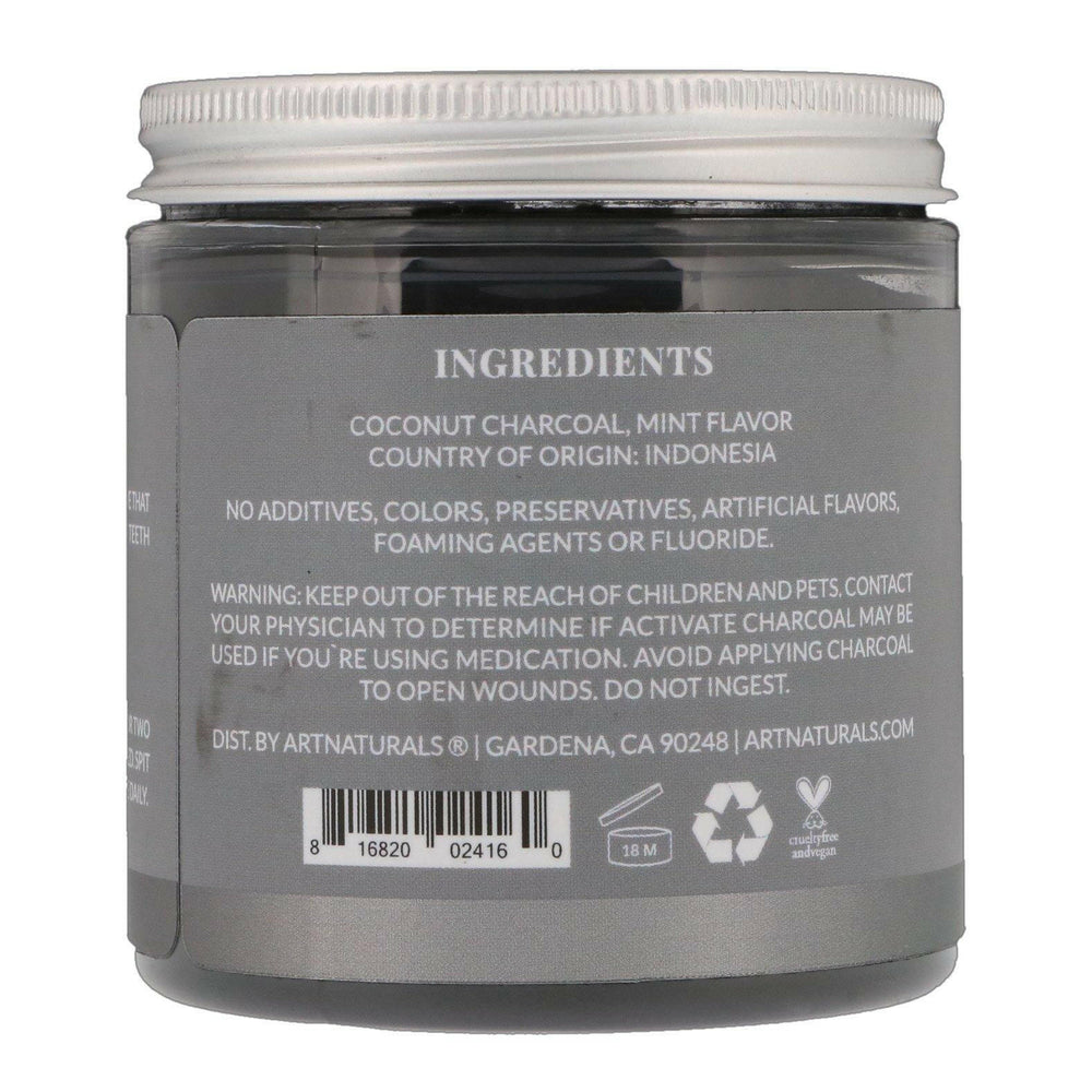 Artnaturals, Activated Charcoal Powder, Mint Flavored, 4 oz (113 g) - HealthCentralUSA