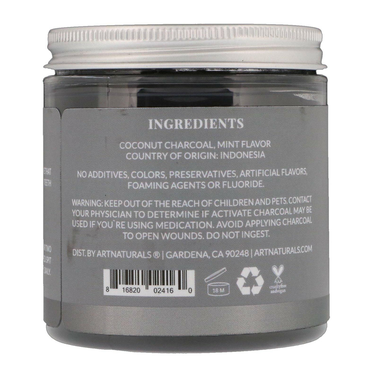 Artnaturals, Activated Charcoal Powder, Mint Flavored, 4 oz (113 g) - Supply Center USA