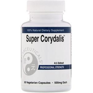 Balanceuticals, Super Corydalis, Professional Strength, 500 mg, 60 Vegetarian Capsules - Supply Center USA