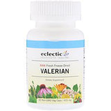 Eclectic Institute, Raw Fresh Freeze-Dried, Valerian, 425 mg, 90 Non-GMO Veg Caps - Supply Center USA