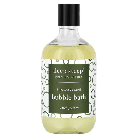 Deep Steep, Bubble Bath, Rosemary Mint, 17 fl oz (503 ml) - Supply Center USA