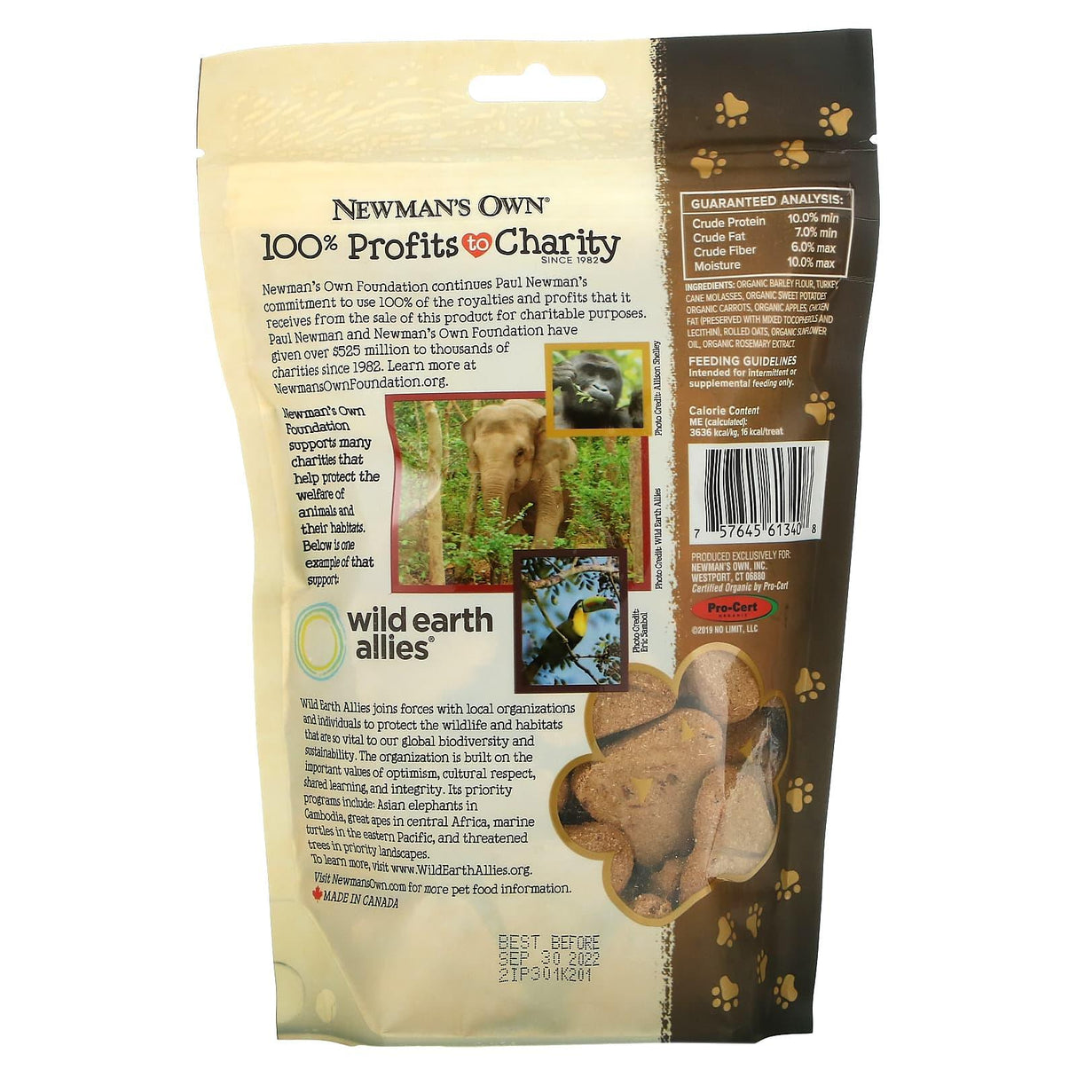 Newman's Own Organics, Dog Biscuits, All Size Dogs, Turkey and Sweet Potato, 10 oz (284 g) - Supply Center USA