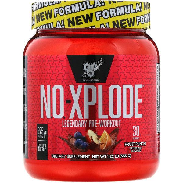 BSN, N.O.-Xplode, Legendary Pre-Workout, Fruit Punch, 1.22 lbs (555 g) - Supply Center USA