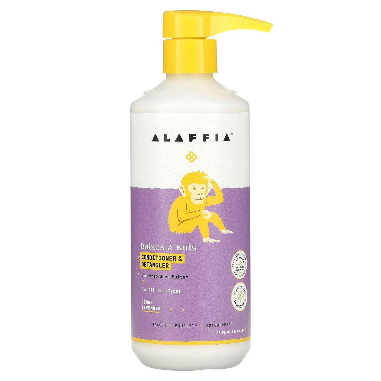 Alaffia, Babies & Kids Conditioner & Detangler, Lemon Lavender, 16 fl oz (473 ml) - Supply Center USA