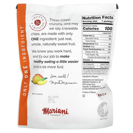 Mariani Dried Fruit, Pineapple Chips, 1 oz (28 g) - Supply Center USA