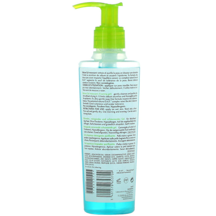 Bioderma, Sebium, Purifying Cleansing Foaming Gel, 6.67 fl oz (200 ml) - HealthCentralUSA