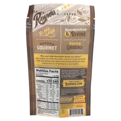 Rawmio, Oat Milk Chocolate Covered Toasted Hazelnuts, 2 oz (56.7 g) - Supply Center USA