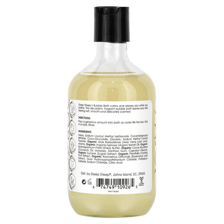 Deep Steep, Bubble Bath, Rosemary Mint, 17 fl oz (503 ml) - Supply Center USA