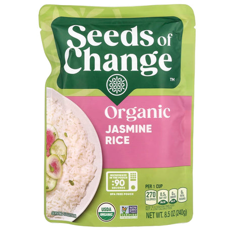 Seeds of Change, Organic Jasmine Rice, 8.5 oz (240 g) - Supply Center USA