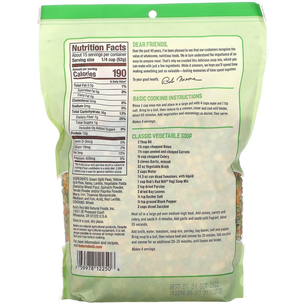 Bob's Red Mill, Vegi Soup Mix, 28 oz ( 794 g) - HealthCentralUSA