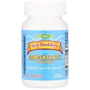 Nature's Way, Sea Buddies, Concentrate! Focus Formula, 60 Capsules - Supply Center USA