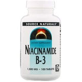 Source Naturals, Niacinamide B-3, 1,500 mg, 100 Tablets - Supply Center USA