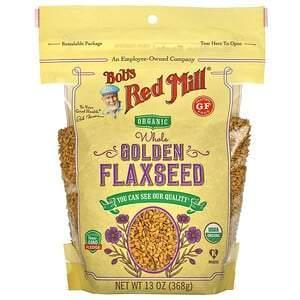 Bob's Red Mill, Organic Whole Golden Flaxseed, 13 oz (368 g) - Supply Center USA