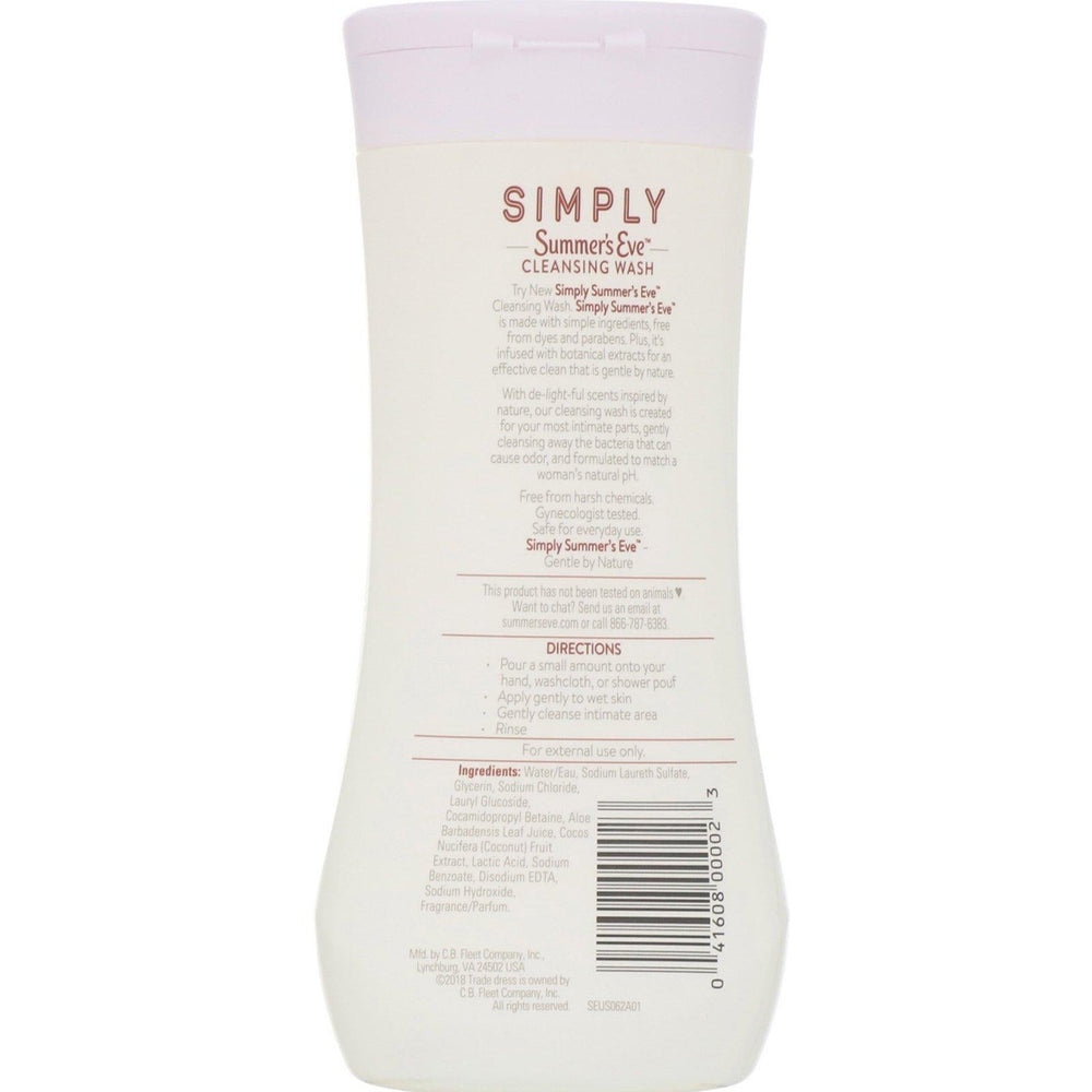 Summer's Eve, Simply, Cleansing Wash, Coconut Water, 12 fl oz (354 ml) - HealthCentralUSA