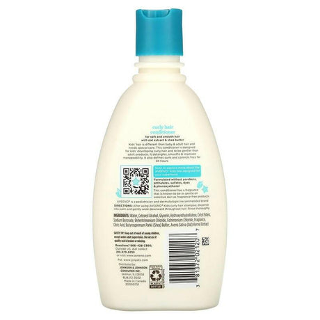 Aveeno, Kids, Curly Hair Conditioner with Oat Extract & Shea Butter , 12 fl oz (354 ml) - Supply Center USA