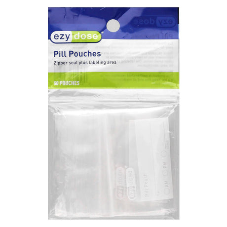 Ezy Dose, Reusable Pill Pouches, 50 Pouches - Supply Center USA