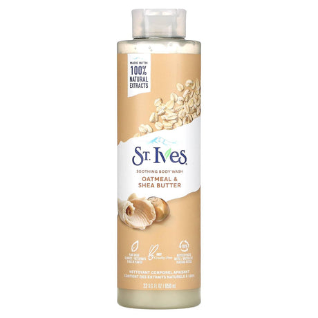 St. Ives, Soothing Body Wash, Oatmeal & Shea Butter, 22 fl oz (650 ml) - Supply Center USA