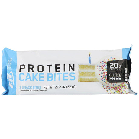 Optimum Nutrition, Protein Cake Bites, Birthday Cake, 9 Bars, 2.22 oz (63 g) Each - Supply Center USA